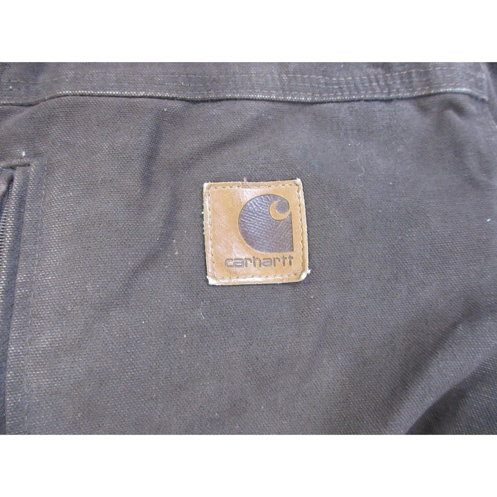 VTG Carhartt Detroit Jacket Mens Large Brown C61 Sherpa Lined Work Chore‎ Coat - Picture 4 of 16